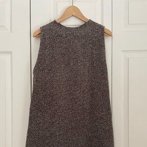 Kaaren Brown and White Speckled Dress